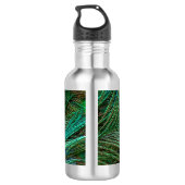 Indische blauwe pekkervaar waterfles  (Achterkant)