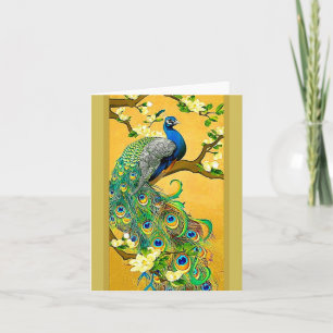 -Indische Blauwe Pock Feestdagen Kaart