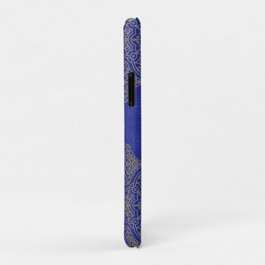 Indische blauwe tempel iPhone case (Achterkant/rechts)