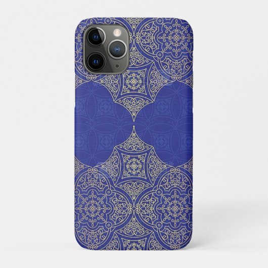 Indische blauwe tempel iPhone case (Achterkant)