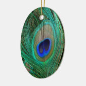 Indische blauwe voetdoek keramisch ornament (Links)