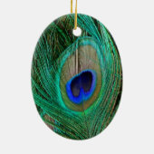 Indische blauwe voetdoek keramisch ornament (Achterkant)