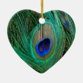 Indische blauwe voetdoek keramisch ornament (Voorkant)