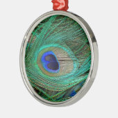 Indische blauwe voetdoek metalen ornament (Links)