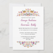 Indische bloeiende olifant Jade groene bruiloft Kaart (Voorkant)