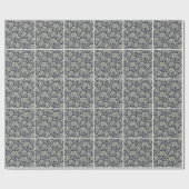 Indische Bloemen Grond Ontwerp Cadeaupapier (Vlak)