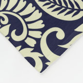 Indische Bloemen Grond Ontwerp Fleece Deken (Hoek)