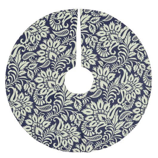 Indische Bloemen Grond  Ontwerp Kerstboom Rok (Voorkant)