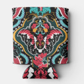 Indische Bloemen:  naadloos behang. Blikjeskoeler (Achterkant)