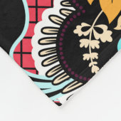 Indische Bloemen:  naadloos behang. Fleece Deken (Hoek)