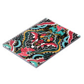 Indische Bloemen:  naadloos behang. Notitieboek (Linkerzijde)