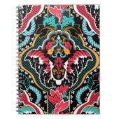 Indische Bloemen:  naadloos behang. Notitieboek (Voorkant)