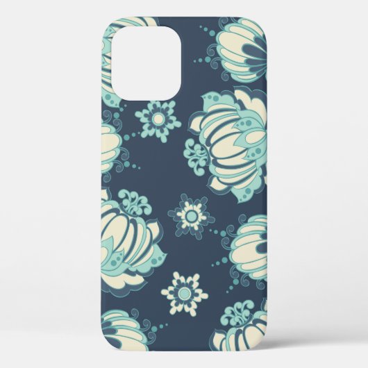 Indische Bloemen Naadloos Patroon Case-Mate iPhone Case (Achterkant)