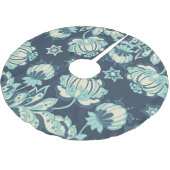 Indische Bloemen  Naadloos Patroon Kerstboom Rok (Gekanteld)