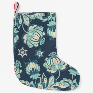 Indische Bloemen  Naadloos Patroon Kleine Kerstsok