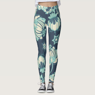 Indische Bloemen  Naadloos Patroon Leggings