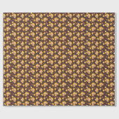 Indische bloemige gekleurde  naadloos cadeaupapier (Vlak)