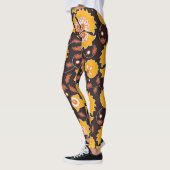 Indische bloemige gekleurde  naadloos leggings (Links)