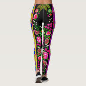 Indische Boho Floral Multi Leggings (Achterkant)