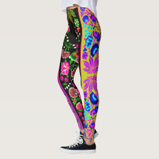  Indische Boho Floral Multi Leggings