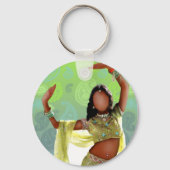 Indische Bollywood Girl Sleutelhanger II (Voorkant)