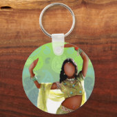 Indische Bollywood Girl Sleutelhanger II (Voorkant)