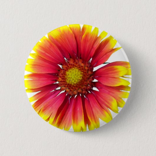 Indische bordbloem ronde button 5,7 cm (Voorkant)