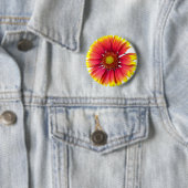 Indische bordbloem ronde button 5,7 cm (In situ)