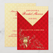 Indische bruiloft - Bridal Shower Uitnodiging (Voorkant / Achterkant)