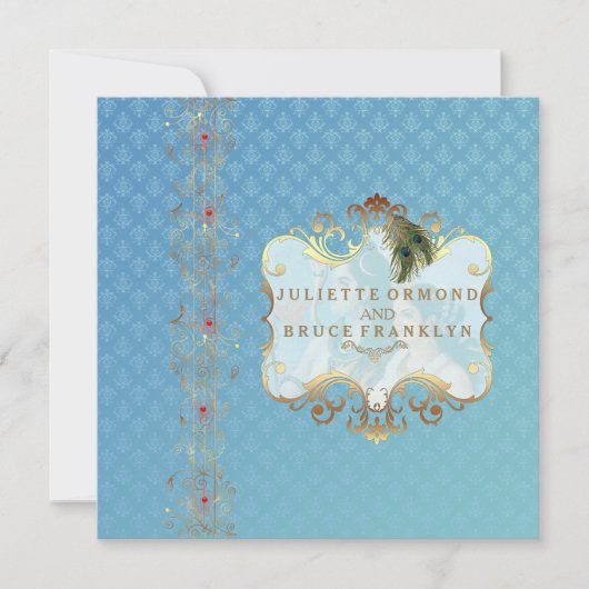 Indische bruiloft II - Uitnodigingskaart Kaart (Voorkant)