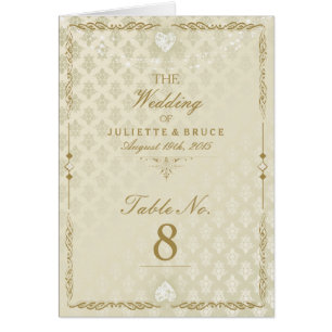 Indische bruiloft III - Tafelnummer Kaart