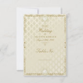 Indische bruiloft III - Tafelnummer Kaart (Voorkant)