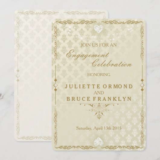 Indische bruiloft III - Verloving Kaart (Voorkant / Achterkant)