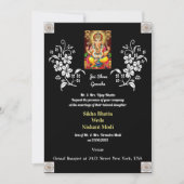 Indische bruiloft met uitnodiging van Ganesha (Voorkant)