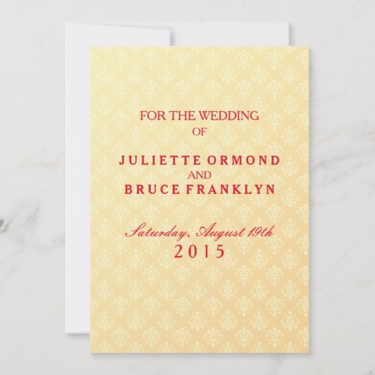 Indische bruiloft - Sla de datumkaart op Save The Date (Achterkant)