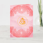 Indische bruine bruine bruine bruine taart en grij kaart (Voorkant)