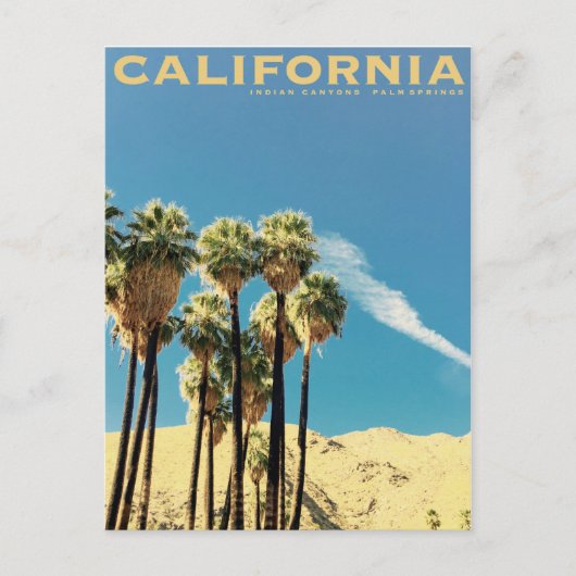  Indische Canyons Palm Springs reizen Uitnodiging Briefkaart (Voorkant)