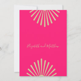 Indische Casual  bruiloft in Indiase stijl Roze Go Kaart