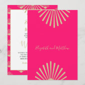 Indische Casual bruiloft in Indiase stijl Roze Go Kaart (Voorkant / Achterkant)