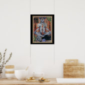 Indische Chakra, 16 x 20 Poster (Keuken)