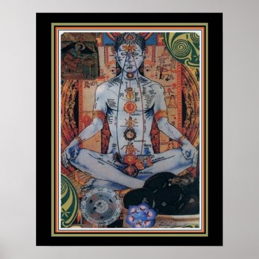 Indische Chakra, 16 x 20 Poster (Voorkant)