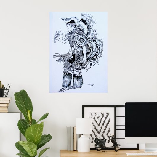 Indische Chants Magic Dance Poster (Thuiskantoor)