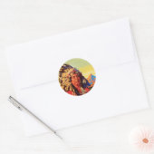 Indische chef ronde sticker (Envelop)