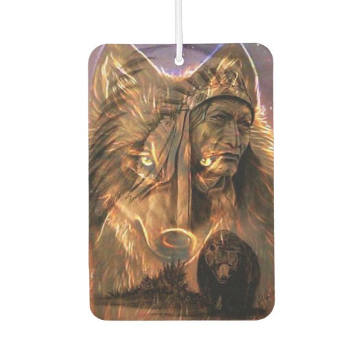 Indische chef, Wolf en Beer Luchtverfrisser (Voorkant)