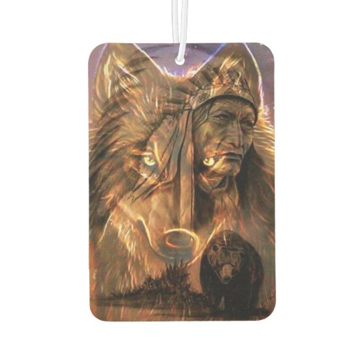 Indische chef, Wolf en Beer Luchtverfrisser (Achterkant)