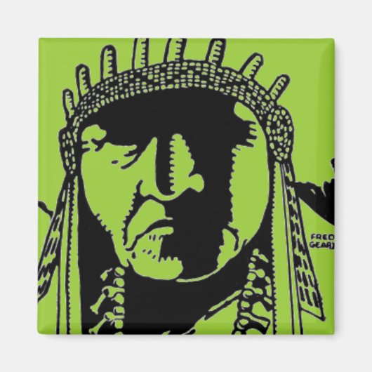 Indische Chief Magnet (Voorkant)