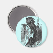 Indische Chief Magnet (Voorkant / Achterkant)