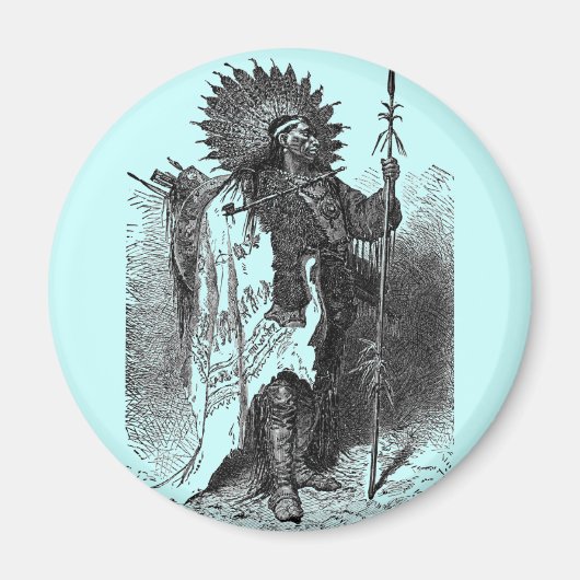 Indische Chief Magnet (Voorkant)