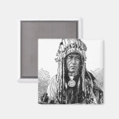 Indische Chief Magnet (Voorkant / Achterkant)