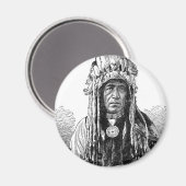 Indische Chief Magnet (Voorkant / Achterkant)